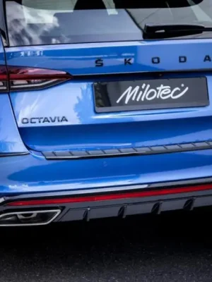 Super Cena Milotec difuzor zadního nárazníku pro Škoda Octavia IV RS, r.v. 2020-, černý lesklý