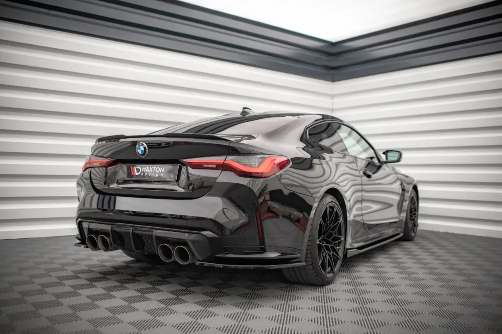 Maxton Design boční difuzory pod zadní nárazník pro BMW M4 G82, černý lesklý plast ABS Expresní Doručení