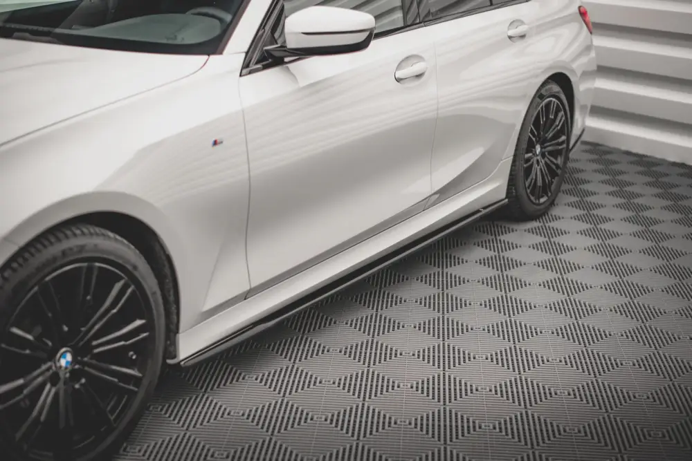 Maxton Design difuzory pod boční prahy ver.2 pro BMW řada 3 G20 M-Pack, G21 M-Pack, černý lesklý plast ABS Sezónní Sleva