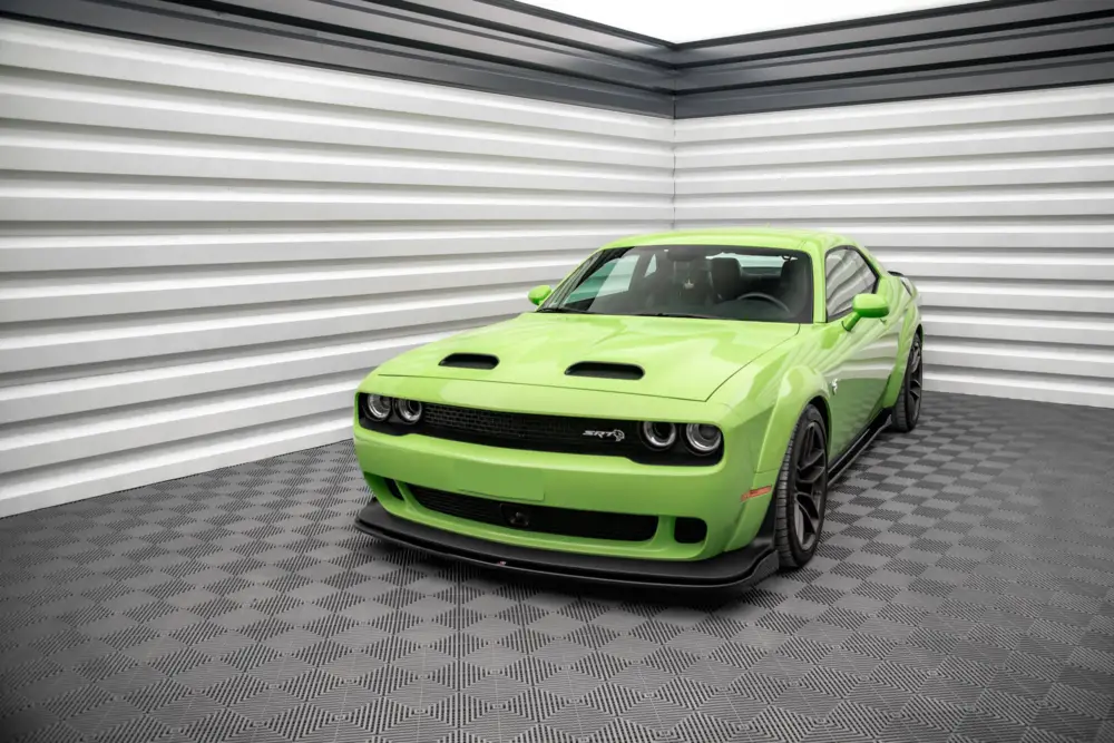 Top Prodej Maxton Design spoiler pod přední nárazník pro Dodge Challenger MK3 SRT Hellcat Widebody, černý lesklý plast ABS