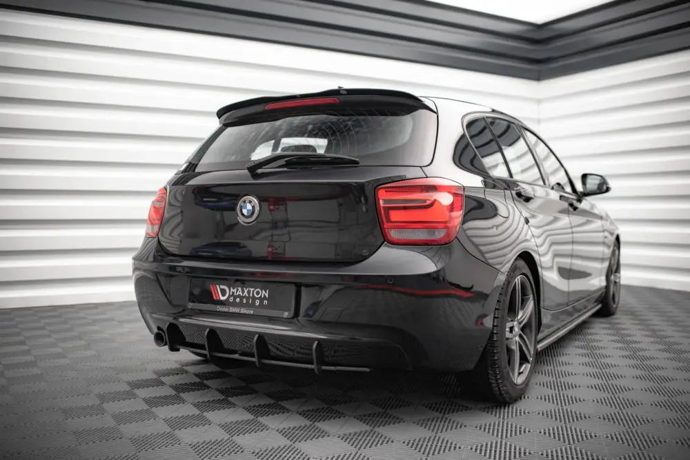 Ihned K Objednání Maxton Design "Street Pro" difuzor zadního nárazníku pro BMW řada 1 F20, plast ABS bez povrchové úpravy, s černou a červenou linkou