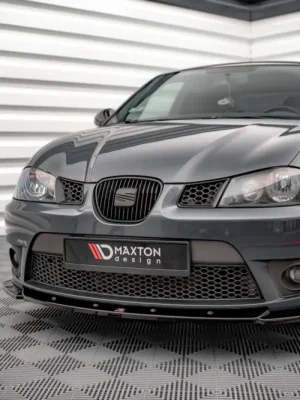 Cenově Výhodný Maxton Design spoiler pod přední nárazník ver.2 pro Seat Ibiza Cupra Mk3, černý lesklý plast ABS