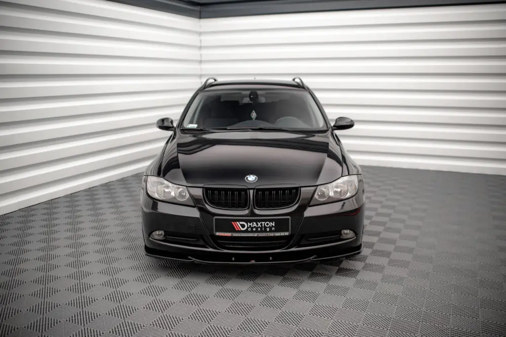 Dokud Zásoby Vydrží Maxton Design spoiler pod přední nárazník ver.2 pro BMW řada 3 E90, černý lesklý plast ABS
