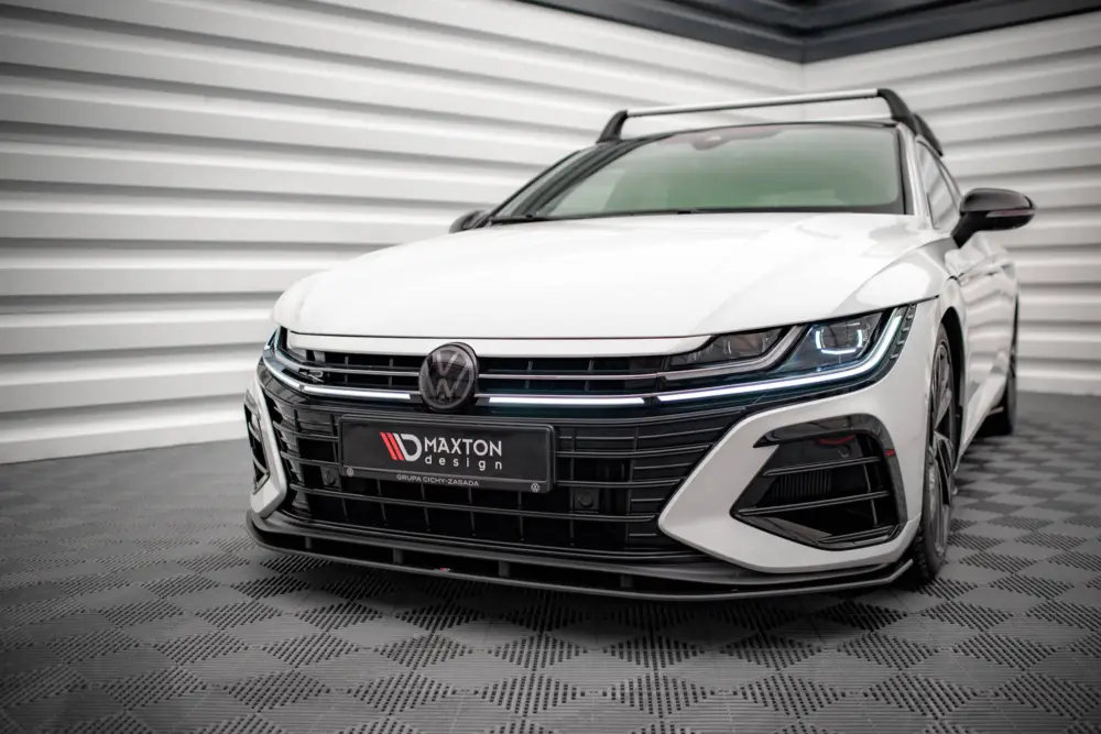 Maxton Design "Street Pro" spoiler pod přední nárazník pro Volkswagen Arteon R, plast ABS bez povrchové úpravy Výprodej