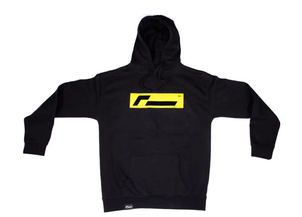 Must-Have Racingline mikina s kapucou černo-žlutá, velikost S