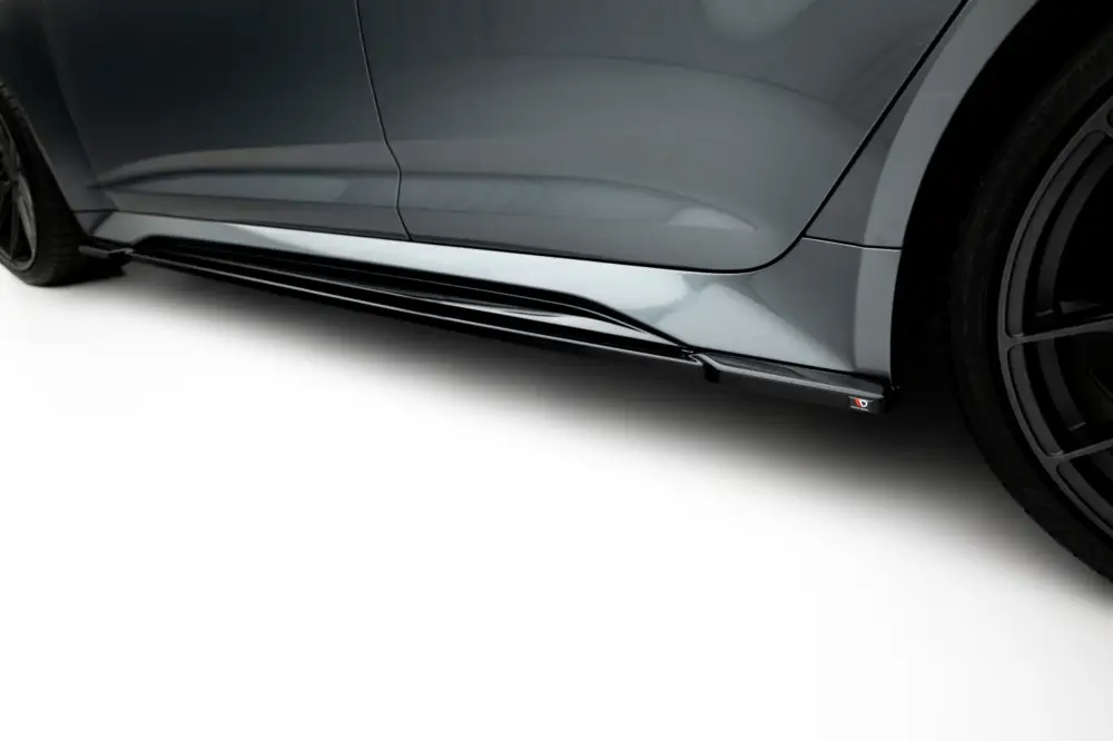 Expresní Doručení Maxton Design difuzory pod boční prahy pro Audi RS7 C8, černý lesklý plast ABS