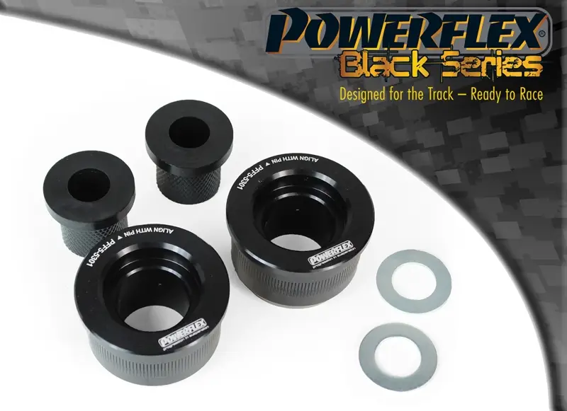 Silentbloky Powerflex Black Series PFF5-5301BLK pro BMW řada 3 E36 Compact "Front Wishbone Rear Bush, Aluminium Outer (Concentric)", pozice na diagramu: 1 Víkendová Akce