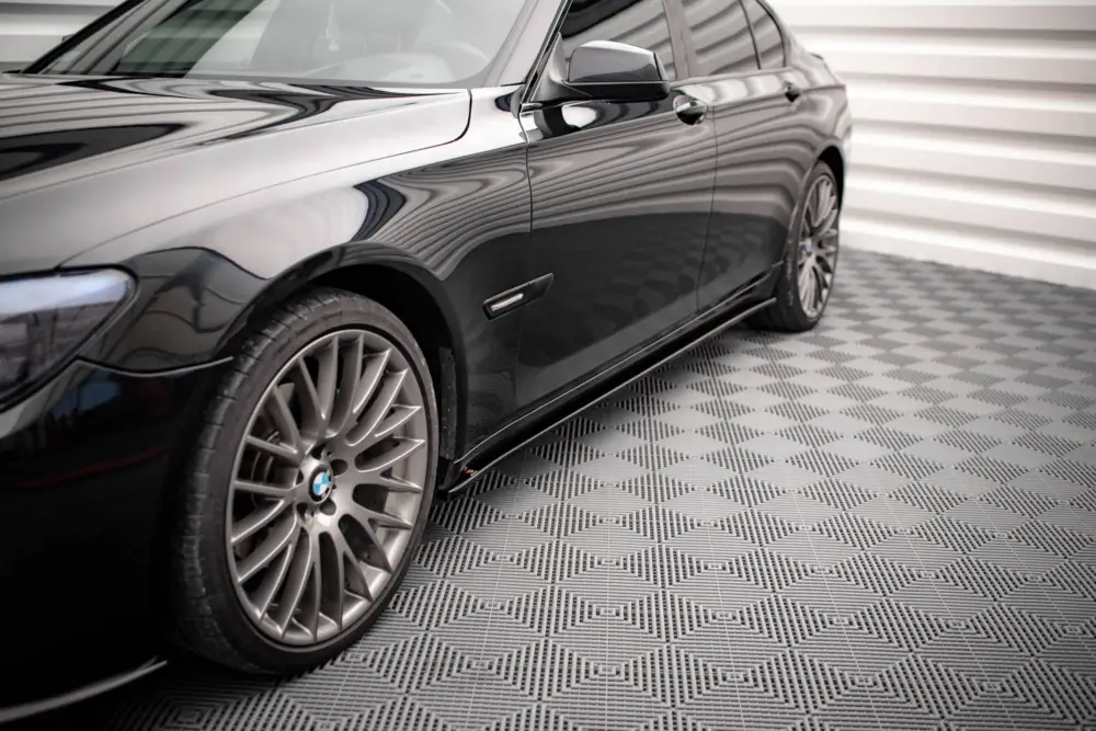Maxton Design difuzory pod boční prahy pro BMW řada 7 F01 /M-Pack, černý lesklý plast ABS Cenový Hit