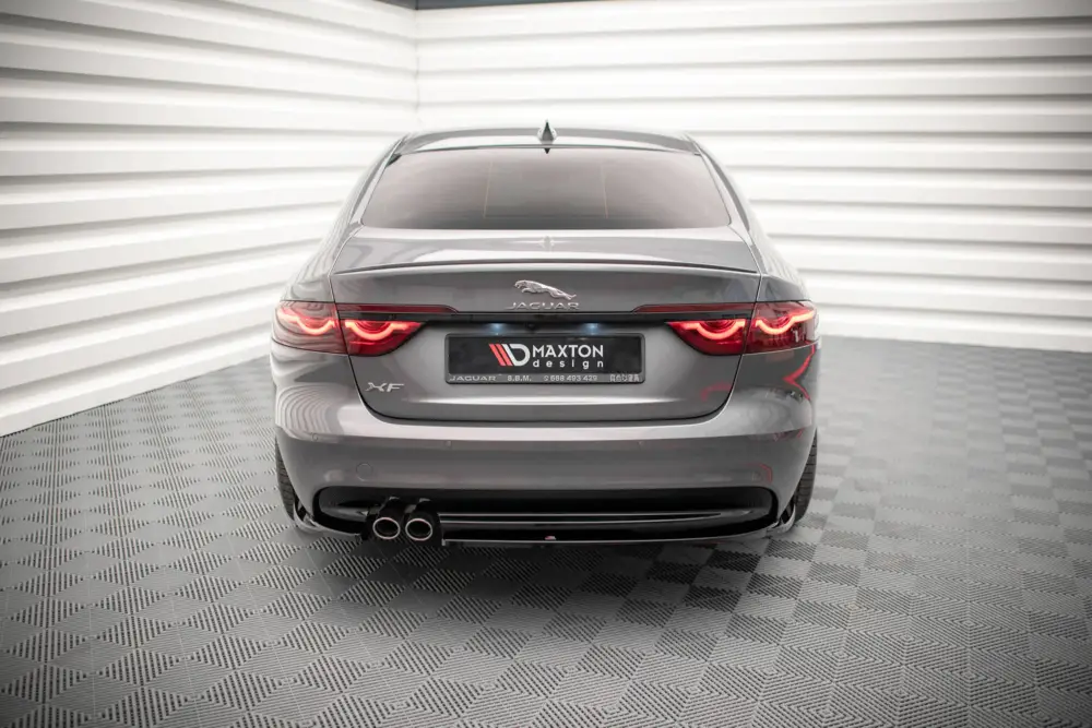 Maxton Design boční difuzory pod zadní nárazník pro Jaguar XF Mk2 /R-Sport, černý lesklý plast ABS Značkový