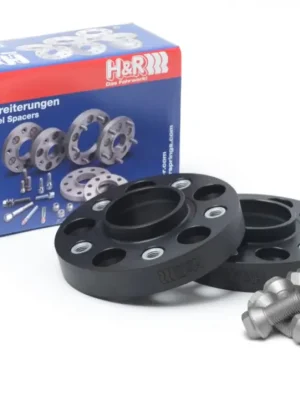 Značkový H&R 2 kusy rozšiřovacích podložek typ DRA40 o šířce 20 mm pro Audi 100 C3 (44Q), barva černá
