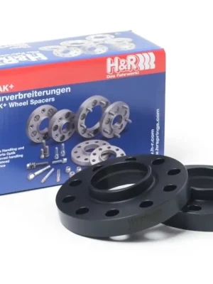 Akční Cena H&R 2 kusy rozšiřovacích podložek typ DR40 o šířce 20 mm pro Audi 80 89, barva černá
