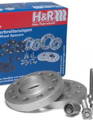 Akční Cena H&R 2 kusy rozšiřovacích podložek typ DR-ABE40 o šířce 20 mm včetně spojovacího materiálu pro Mini Countryman Cooper SD FMX (F60), barva stříbrná