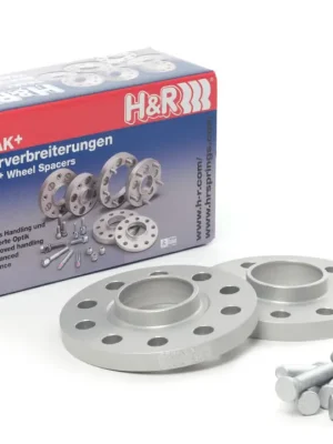 Zlevněný H&R 2 kusy rozšiřovacích podložek typ DRS o šířce 15 mm mm pro Mitsubishi Lancer CY0, barva stříbrná