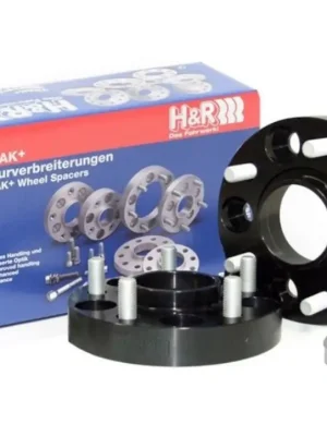 Akční Cena H&R 2 kusy rozšiřovacích podložek typ DRM50 o šířce 25 mm mm pro Toyota Paseo L 5, barva černá