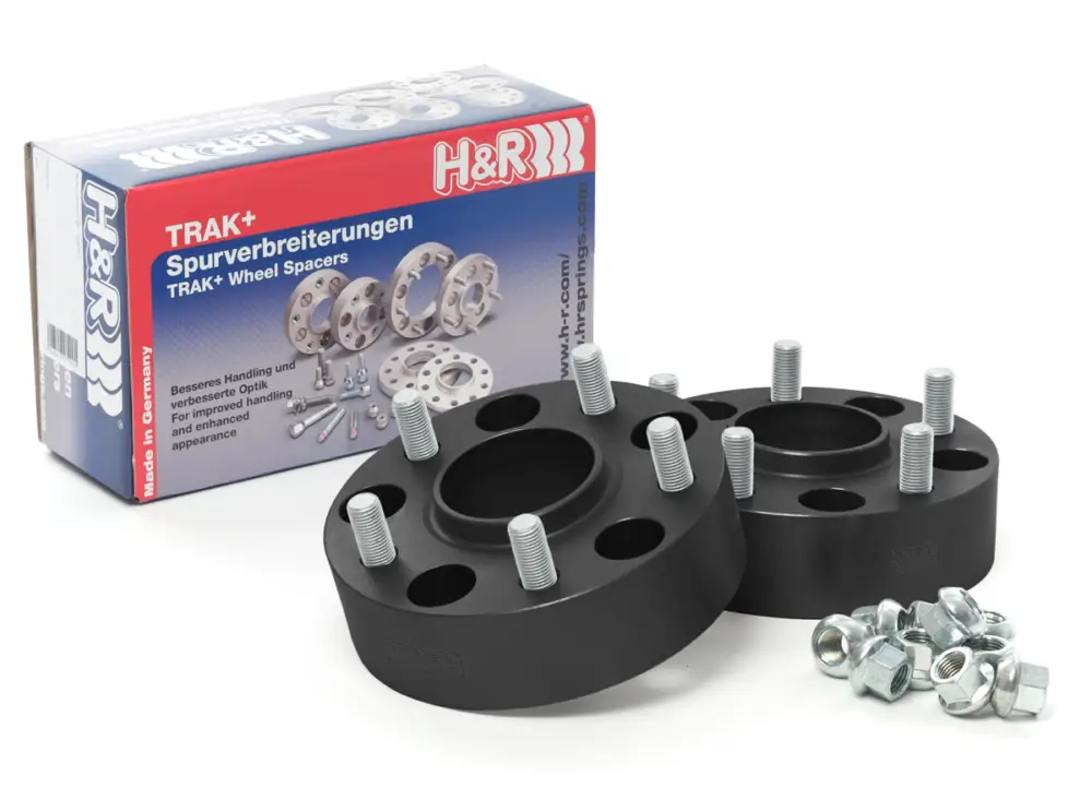 H&R 2 kusy rozšiřovacích podložek typ DRM100 o šířce 50 mm mm pro Land rover Range Rover LG, barva černá Vysoce Kvalitní