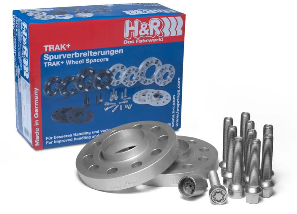 Nakupujte Hned H&R 2 kusy rozšiřovacích podložek typ DR-ABE40 o šířce 20 mm včetně spojovacího materiálu pro BMW řada 3 E91 390L, barva stříbrná