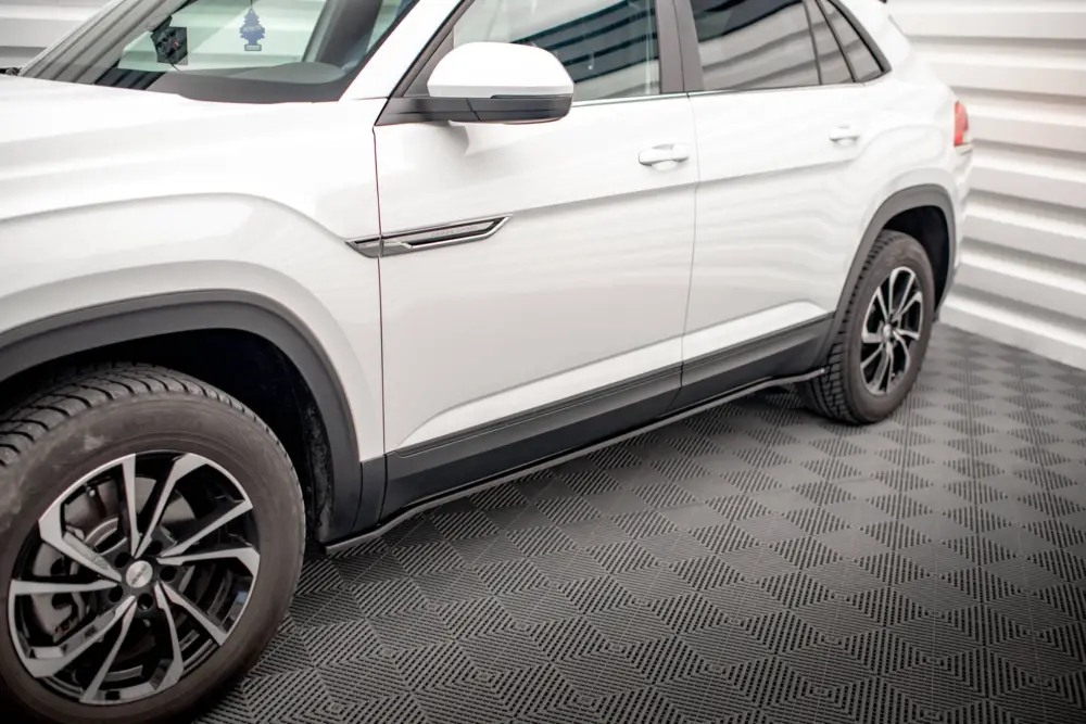 Maxton Design difuzory pod boční prahy pro Volkswagen Atlas Cross Sport Mk1, černý lesklý plast ABS Sleva
