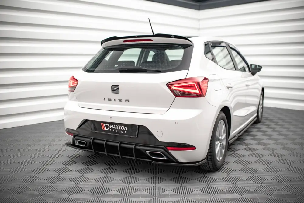 Maxton Design "Street Pro" difuzor zadního nárazníku pro Seat Ibiza Mk5, plast ABS bez povrchové úpravy, s červenou linkou Bezpečná Platba