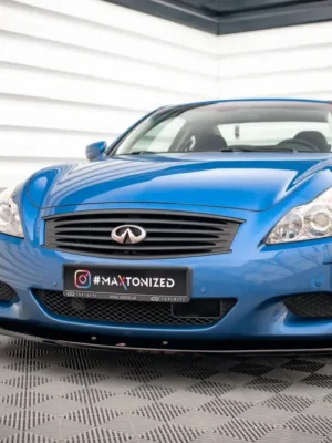 Akční Cena Maxton Design spoiler pod přední nárazník pro Infiniti G37, černý lesklý plast ABS