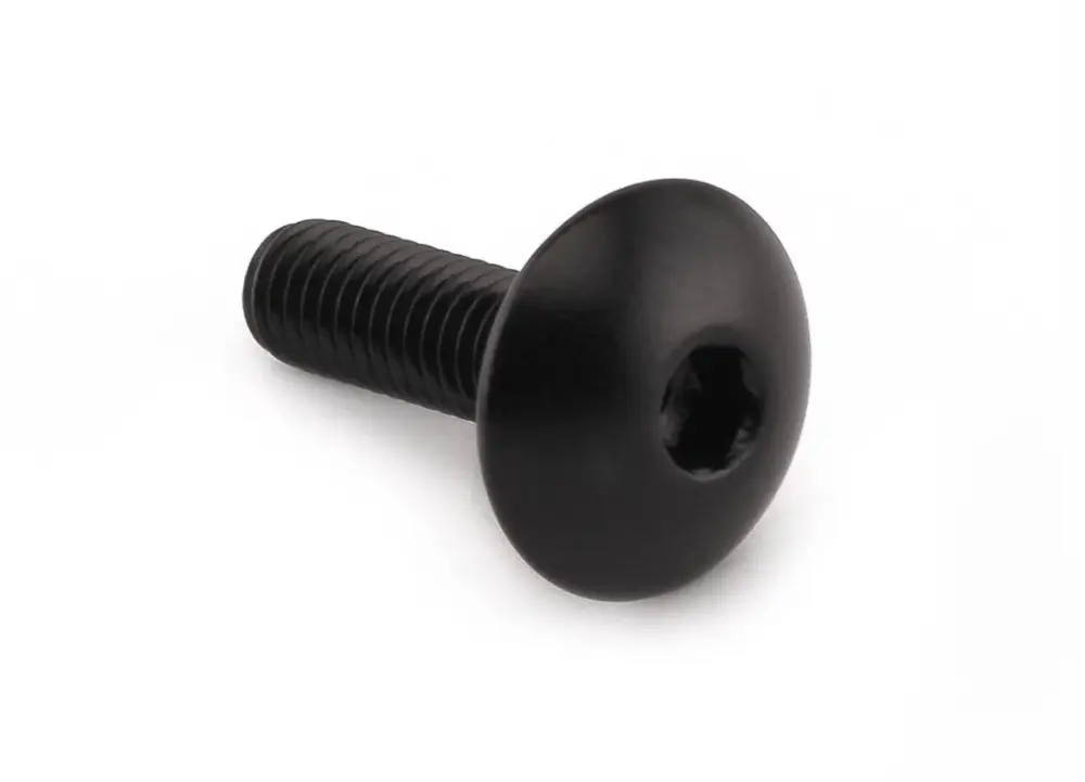 Ihned K Objednání Pro-Bolt hliníkový inbusový šroub s vypouklou hlavou o průměru 16mm se závitem M6 x 1.00mm a délkou závitu 20mm, barva: černá