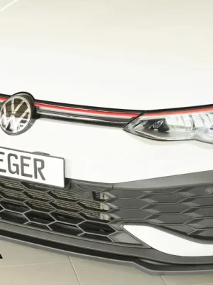 Speciální Cena Rieger lipa pod přední nárazník pouze pro GTI Clubsport pro Volkswagen Golf 8 GTI Clubsport 5-dvéř., 10/20-, plast ABS bez povrchové úpravy