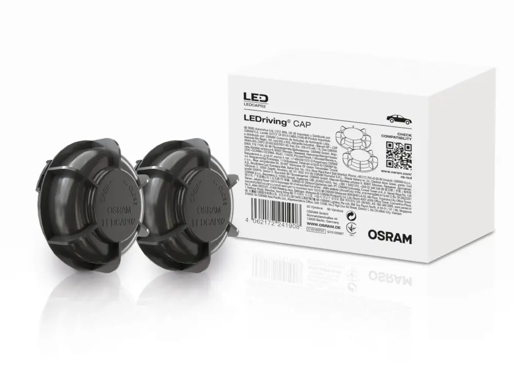 Osram LEDriving krytky světlometu pro použití LED autožárovek Osram Night Breaker LED H7, typ krytek LEDCAP02, např. pro modely Ford Focus 4 Nová Kolekce