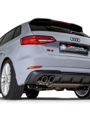 Dokud Zásoby Vydrží Remus axle-back výfukový systém (zadní tlumič) pro Audi S3 8V Sportback Quattro Facelift r.v. 05/2016- se 2 integrovanými ventily, vč. EC homologace