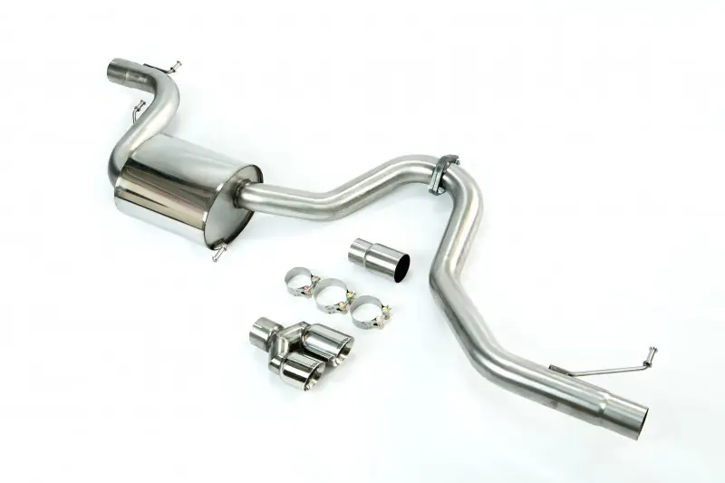 Kup Teď Milltek Sport výfukový systém cat-back pro Volkswagen Jetta Mk6 GLI 2.0 TSI 2011-2014, dvojité leštěné koncovky, pro montáž na OE Downpipe