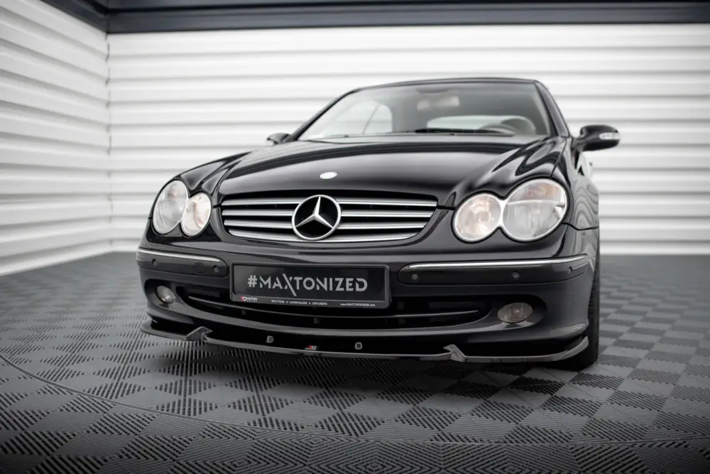 Maxton Design spoiler pod přední nárazník ver.2 pro Mercedes CLK W209, černý lesklý plast ABS Nejprodávanější