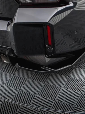 Autentický Maxton Design boční difuzory pod zadní nárazník ver.4 pro BMW M2 G87, černý lesklý plast ABS