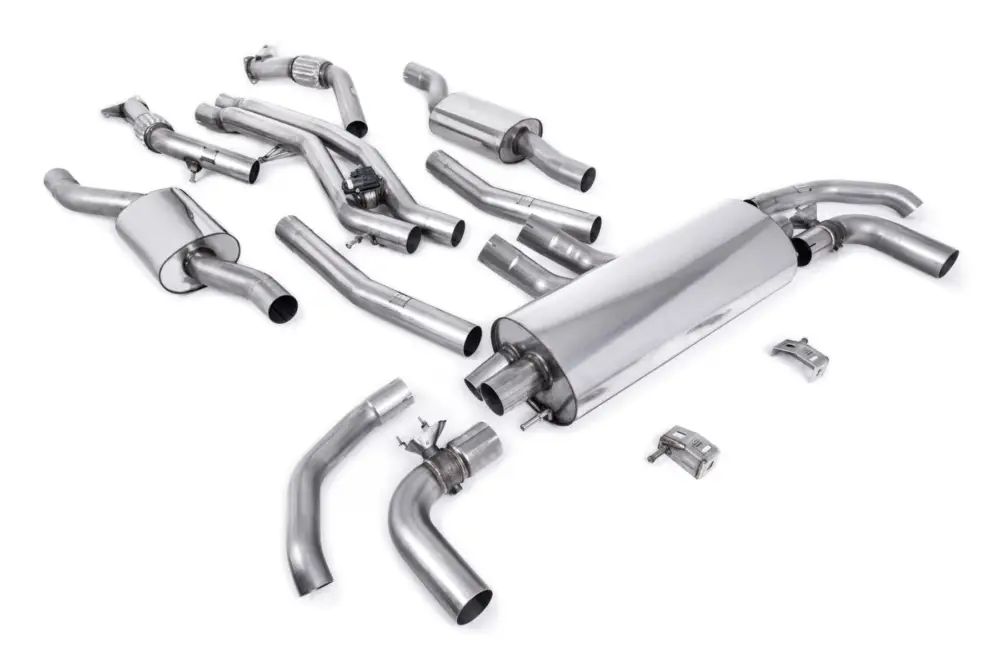 Vysoce Kvalitní Milltek Sport výfukový systém OPF/GPF Back s rezonátorem pro Audi SQ7 4.0 V8 TT (benzin s OPF/GPF) 2021-2024