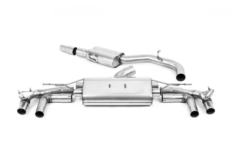 Nejlepší Cena Milltek Sport výfukový systém OPF/GPF Back Rear Silencer Bypass s klapkami pro BMW řada 8 M8/M8 Competition 4.4l V8 Twin Turbo F93 Gran Coupe facelift (s OPF/GPF) 2021-2024, GT-115 Polished Trims (OE vyžadují řezání)