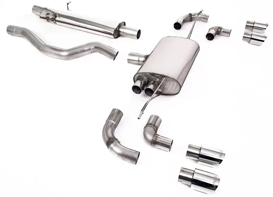 Milltek Sport výfukový systém OPF/GPF Back pro Land rover Defender 110 3.0 I6 P400 (s OPF/GPF a bez OPF/GPF) 2020-2024, GT-90 leštěné koncovky Nakupujte Hned