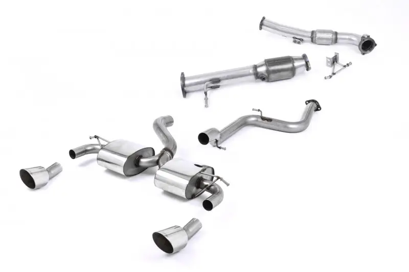 Milltek Sport výfukový systém Turbo-back vč. Hi-Flow sportovního katalyzátoru bez rezonátoru (hlasitější) pro Ford Focus MK2 RS 2.5T 305PS 2009-2010 Speciální Cena