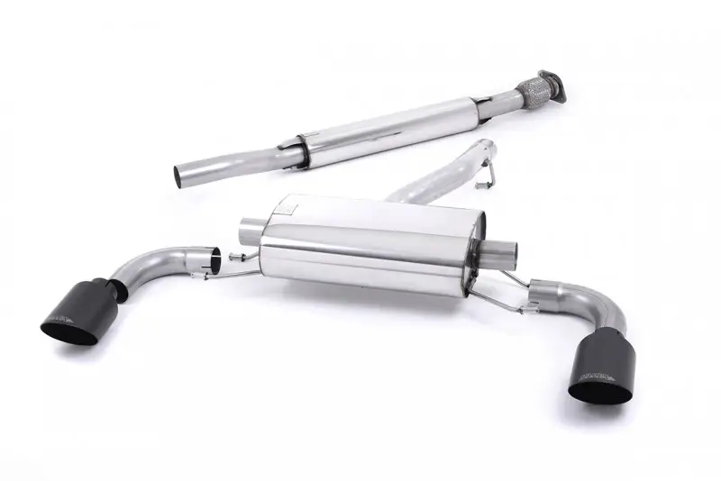 Koupit Online Milltek Sport výfukový systém secondary cat-back s rezonátorem (tišší) pro Toyota GT86 2.0l 2012-2021, černé koncovky
