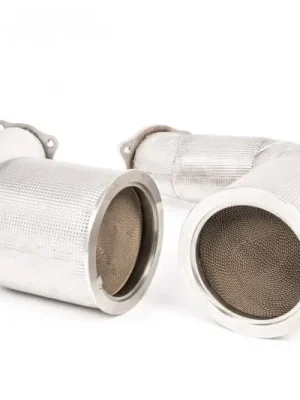 Značkový Milltek Sport Downpipes s 200 Cell HJS HQ High-Flow katalyzátory pro Audi RS5 B9 2.9 V6 Turbo Sportback (bez OPF/GPF) 2018-2019