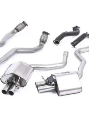 Milltek Sport kompletní výfukový systém bez rezonátoru s 76mm downpipes pro Audi RS6 C7 4.0 TFSI biturbo quattro vč. Performance Edition 2013-2018 Rychlé Dodání