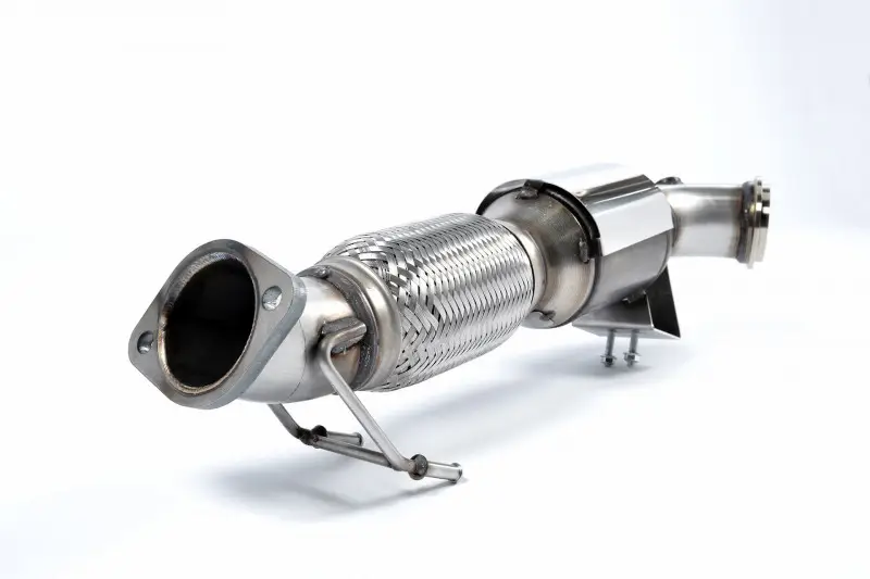Milltek Sport downpipe a Hi-Flow sportovní katalyzátor 200 Cell Race-only pro Ford Focus Mk3 ST 2.0l EcoBoost 5-dvéř. Hatchback 2012-2018 Autentický