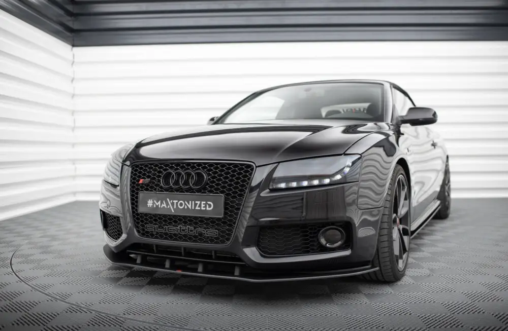 Nejlepší Volba Maxton Design "Street Pro" spoiler pod přední nárazník pro Audi A5 8T, plast ABS bez povrchové úpravy, S-Line