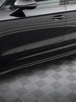 Akční Cena Maxton Design difuzory pod boční prahy pro Porsche Macan Mk1 Facelift 2, černý lesklý plast ABS