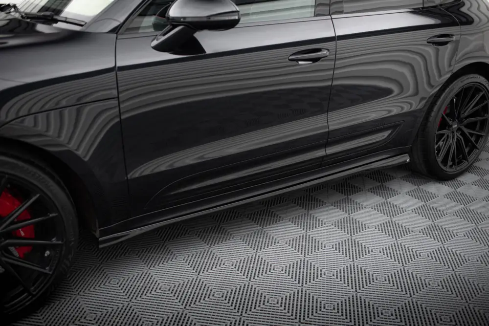 Akční Cena Maxton Design difuzory pod boční prahy pro Porsche Macan Mk1 Facelift 2, černý lesklý plast ABS