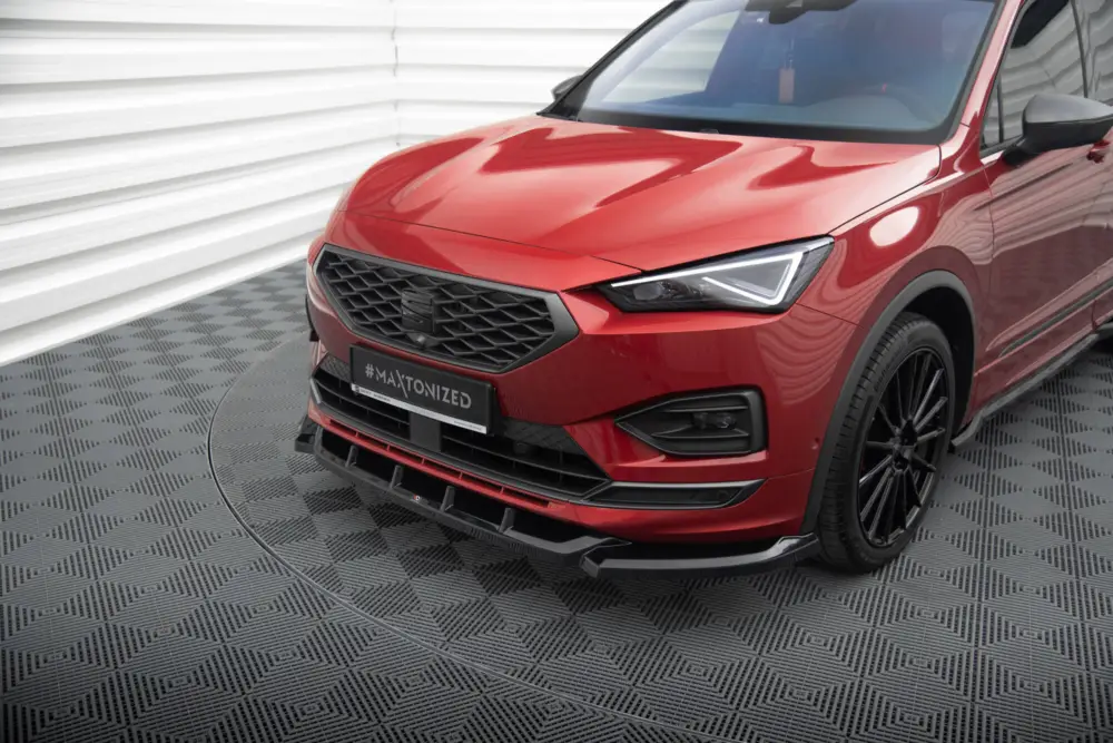 Maxton Design spoiler pod přední nárazník pro Seat Tarraco Mk1 FR, černý lesklý plast ABS Autentický