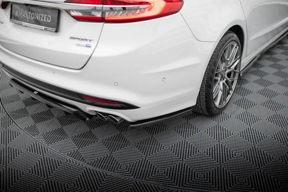 Maxton Design boční difuzory pod zadní nárazník pro Ford Mondeo Mk5 Facelift, černý lesklý plast ABS, Sport Horká Nabídka