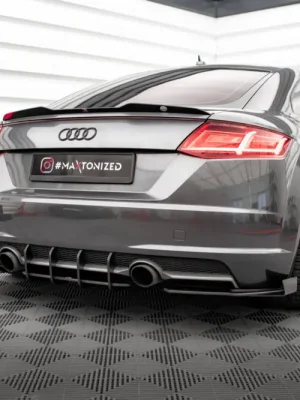 Dokud Zásoby Vydrží Maxton Design "Street Pro" difuzor zadního nárazníku pro Audi TT 8S, plast ABS bez povrchové úpravy, S-Line