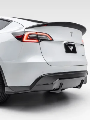Autentický Vorsteiner Aero difuzor zadního nárazníku pro Tesla Model Y, r.v. 2020-, lesklý karbon