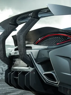 Vorsteiner 570-VX Aero zadní křídlo pro Mclaren 570s, r.v. 2015-2021, Carbon Fiber Uprights, PP 2x2 Glossy Speciální Cena