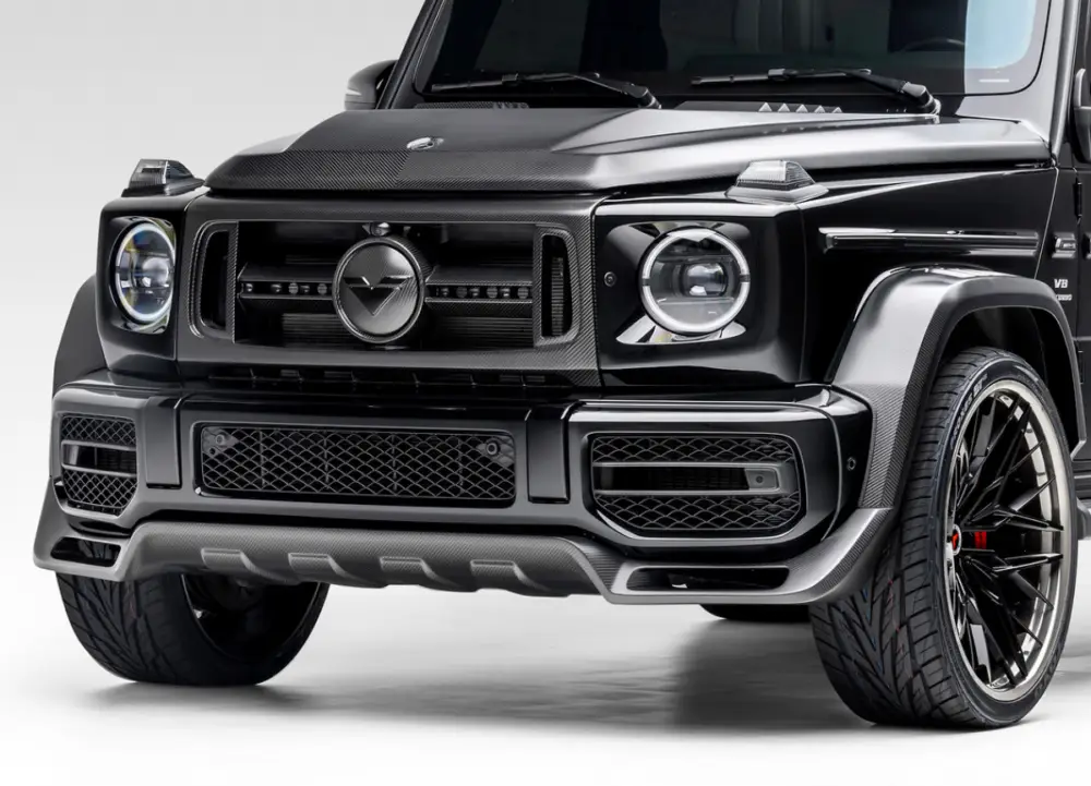 Bezpečná Platba Vorsteiner Aero přední spoiler pro Mercedes Benz G63 AMG, r.v. 2018-, saténový karbon