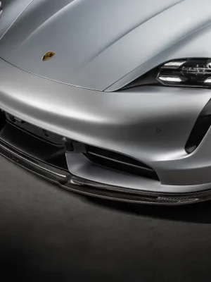 Ihned K Objednání Vorsteiner Aero přední spoiler pro Porsche Taycan Turbo / Turbo S, r.v. 2019-2024, lesklý karbon