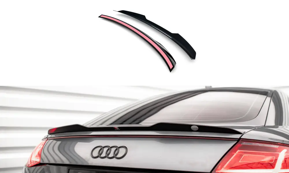 Odeslání Ihned Maxton Design prodloužení spoileru pro Audi TT S 8S, černý lesklý plast ABS