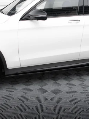Aktuální Maxton Design difuzory pod boční prahy ver.3 pro Mercedes GLC Coupe/C253 Facelift /AMG- Line, černý lesklý plast ABS